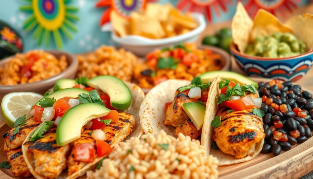 mexican-inspired chicken menu